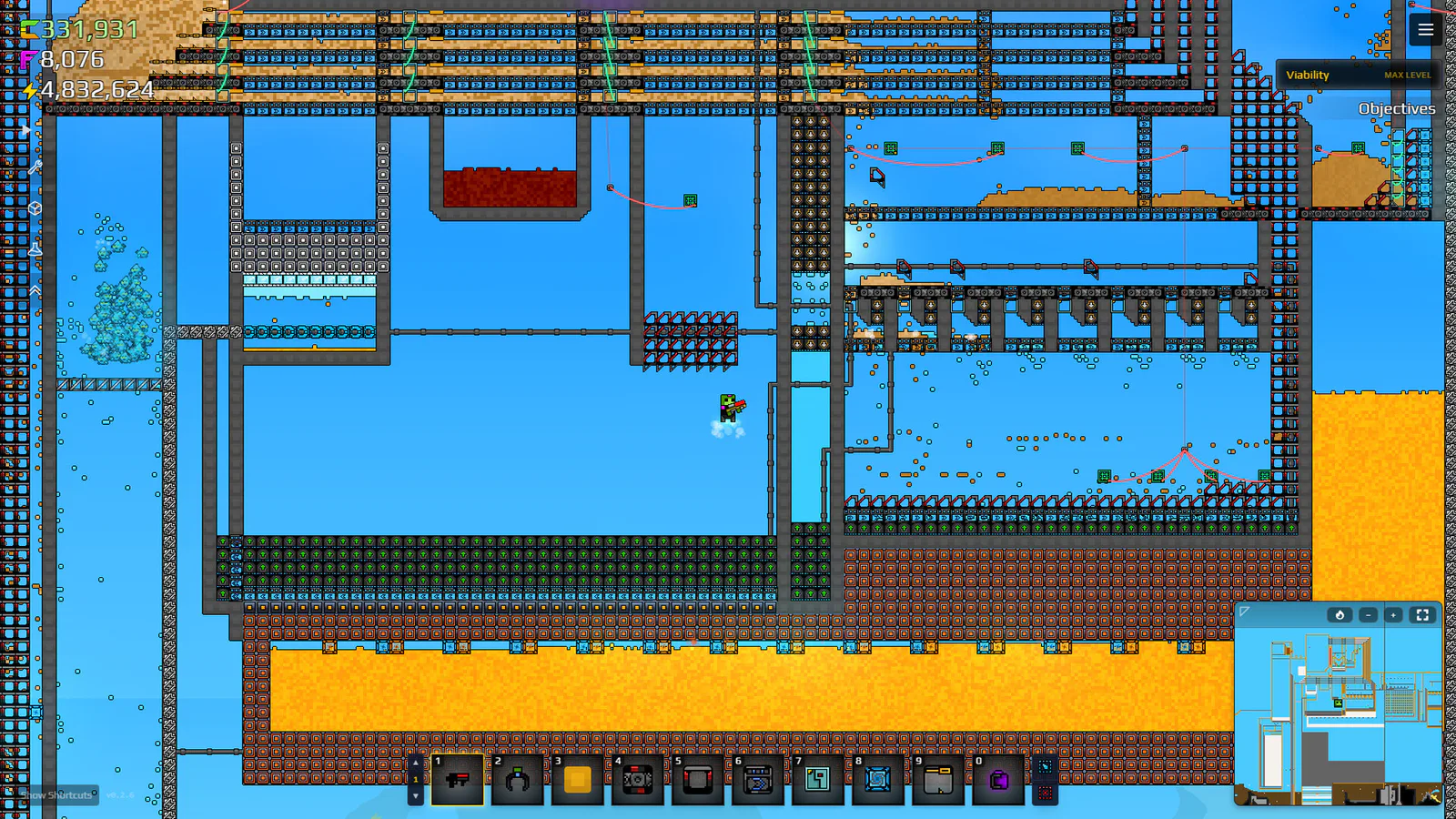 Sandustry factory automation with conveyors and material processing lines